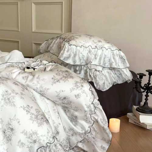 60支兰精天丝法式高档凉感冰丝四件套被套床单4件套床上用品裸睡