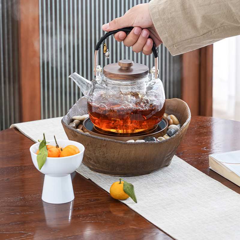 弘一电陶炉煮茶器煮茶炉子玻璃茶具煮茶壶专用茶壶泡茶家用烧水壶