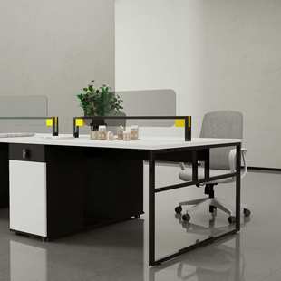 办公桌员工位职员桌椅组合2四4人办公室财务桌简约现代公司电脑桌