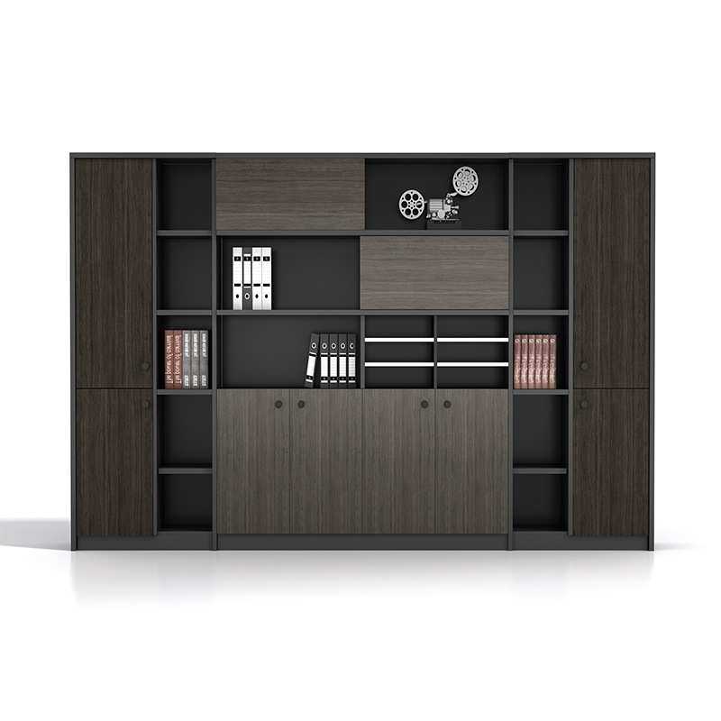 佛山家具办公室文件柜简约书柜木质资料档案柜子老板桌背景柜组合