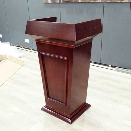 讲台发言台主持台小型立式移动贴木皮油漆迎宾接待台会议室讲台