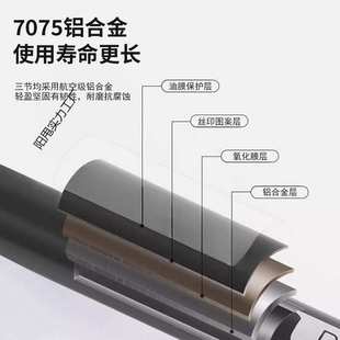 7075登山杖铝合金伸缩手杖爬山装备拐杖专业户外徒步男女款超轻