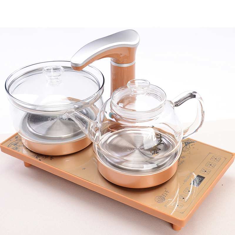 D06全自动四合一茶具茶盘养生烧水壶热水壶家用烧水壶保温套装