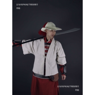 汉艺甲胄仿宋棉麻貉袖 盔甲罩袍