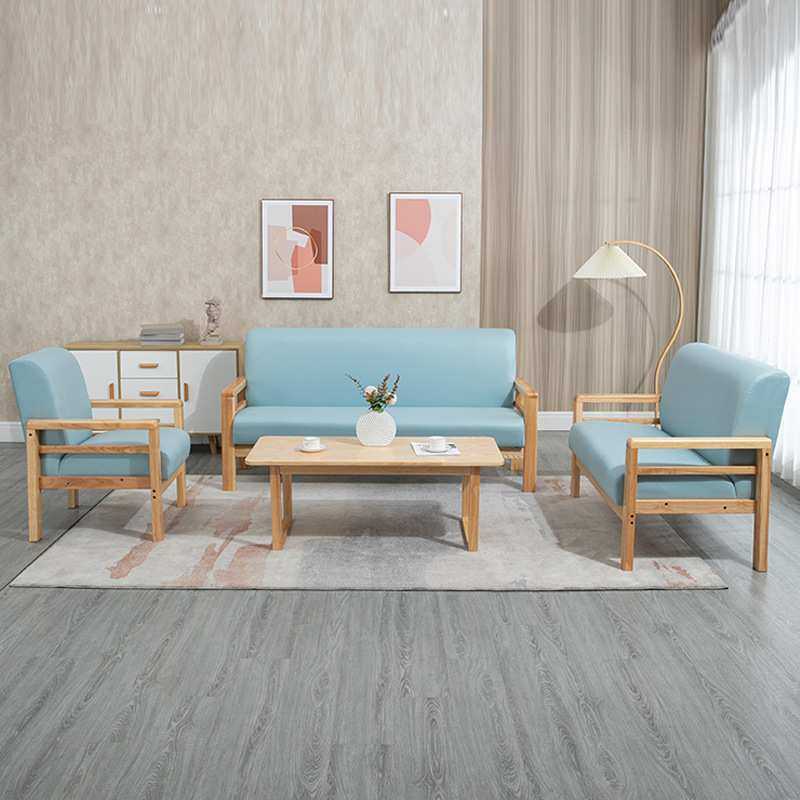 养老院适老沙发单人沙发双人沙发三人沙发简约实木养老机构沙发