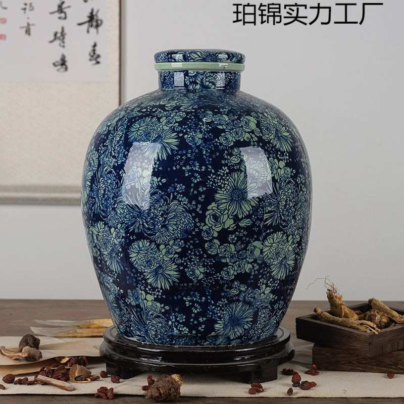 酒坛子家用10斤20斤30斤50斤装泡酒瓶仿古酒缸带龙头