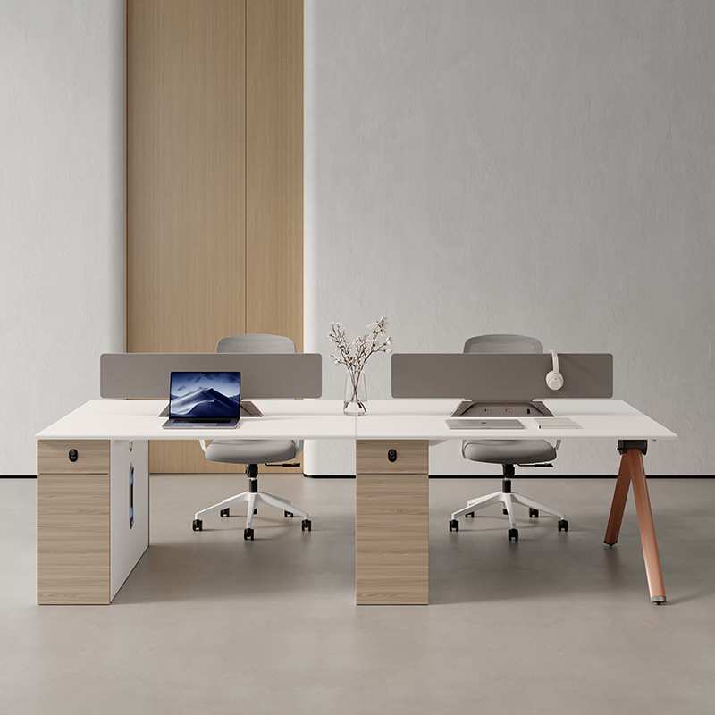 职员桌办公桌椅组合简约现代办公室屏风4/6双人员工位电脑桌卡座