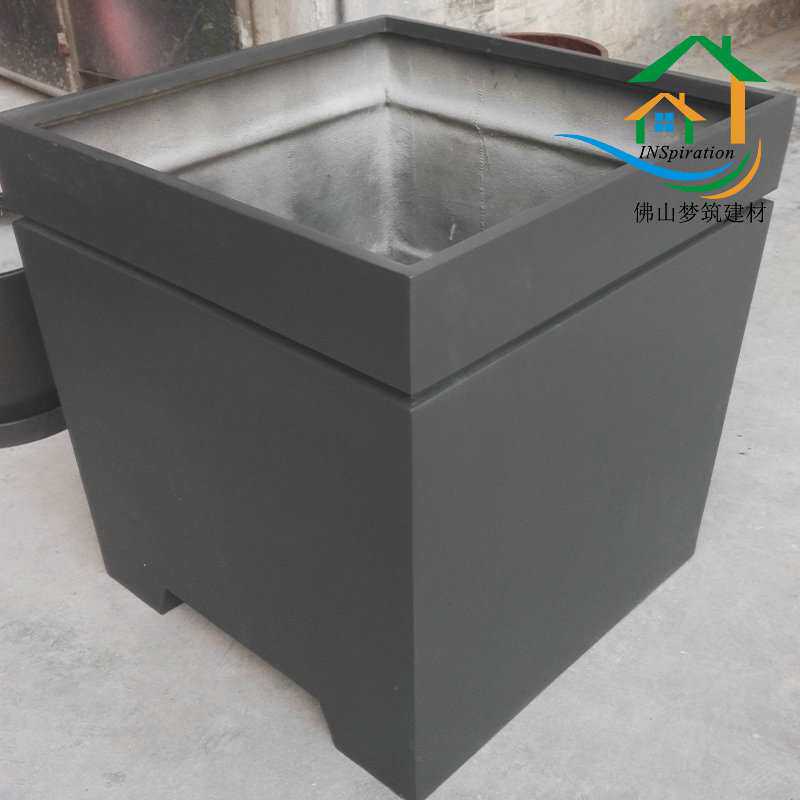 FRP花盆种植盆架 玻璃钢现代花箱户外室内 高矩形花盆