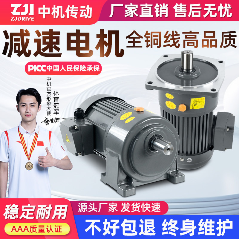 齿轮减速电机卧立式【全铜线圈】