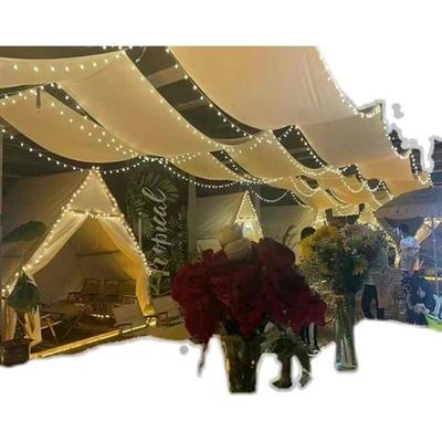 室内露营风顶帘酒吧咖啡厅精致露营E氛围感天幕天花板装饰布长条