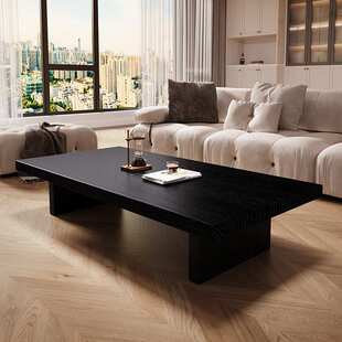 侘寂风实木茶几客厅家用阳台小茶几设计民宿小户型榻榻米方形茶桌