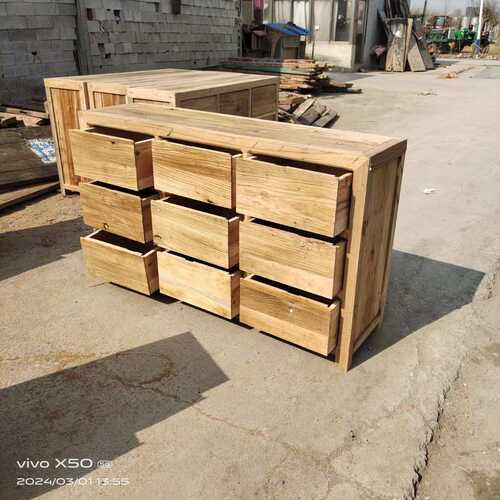 老榆木老门板收纳储物柜家用墙边柜中式实木餐边柜风化玄关柜