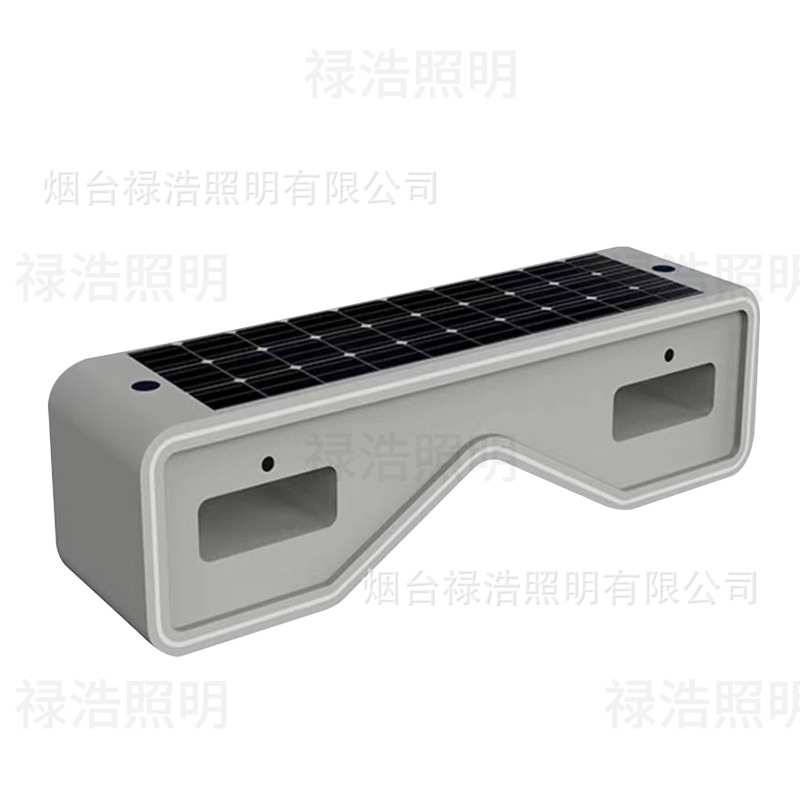 户外太阳能座椅体育公园多功能景区手机蓝牙充电智慧光伏现代长椅