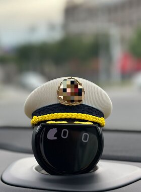 适用于蔚来NOMI帽子仪仗队阅兵ET5ES6EC6ES8ET7内饰车载摆件配饰