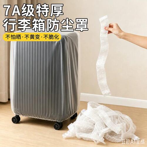 行李箱防尘罩全包一次性加厚透明旅行拉杆箱收纳保护套防雨防霉护