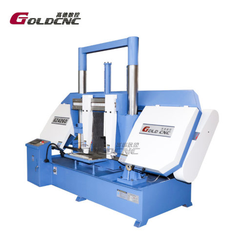 工业级gz4260数控带锯床 双立柱锯切直径600mm钢材 大型金属锯床