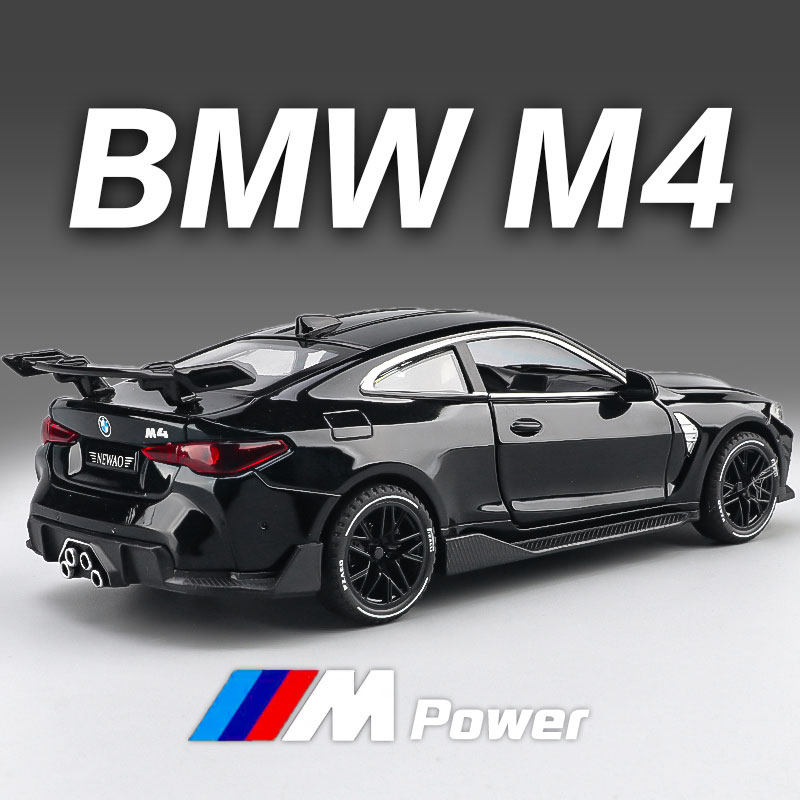 1:32宝马M4合金汽车模型仿真拉力赛车模型摆件儿童玩具车礼物男孩