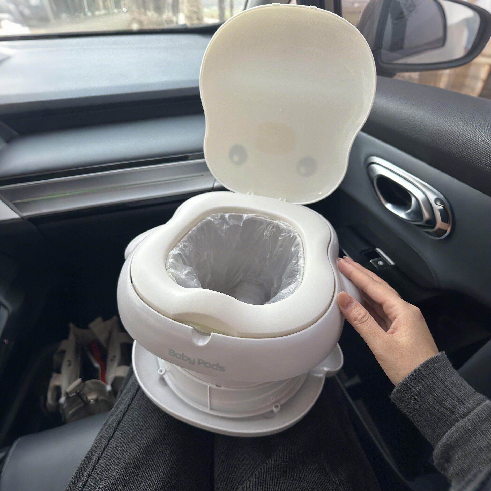 小企鹅汽车厕所户外旅行汽车阻塞婴儿成人紧急汽车马桶座圈高速除