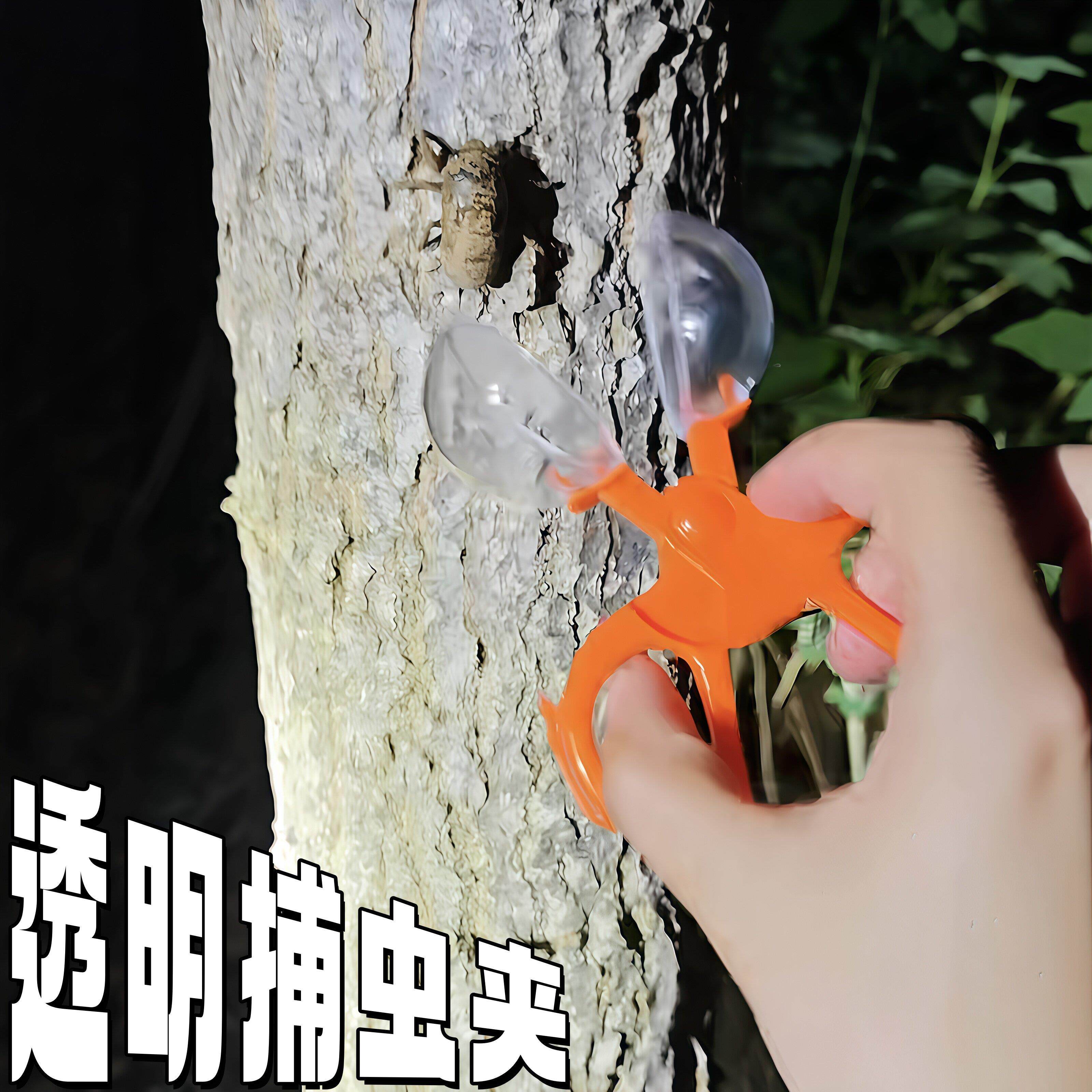 抓结瞭龟神器!透明捕虫夹户外昆虫放大镜观察盒夏季游玩捕虫玩具