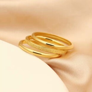 三生三世戒指女小众设计高级感素圈金钛钢食指2026年新款潮不掉色