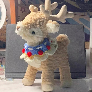 圣诞麋鹿玩偶公仔小鹿毛绒玩具抱睡娃娃平安夜圣诞节礼物送男女生