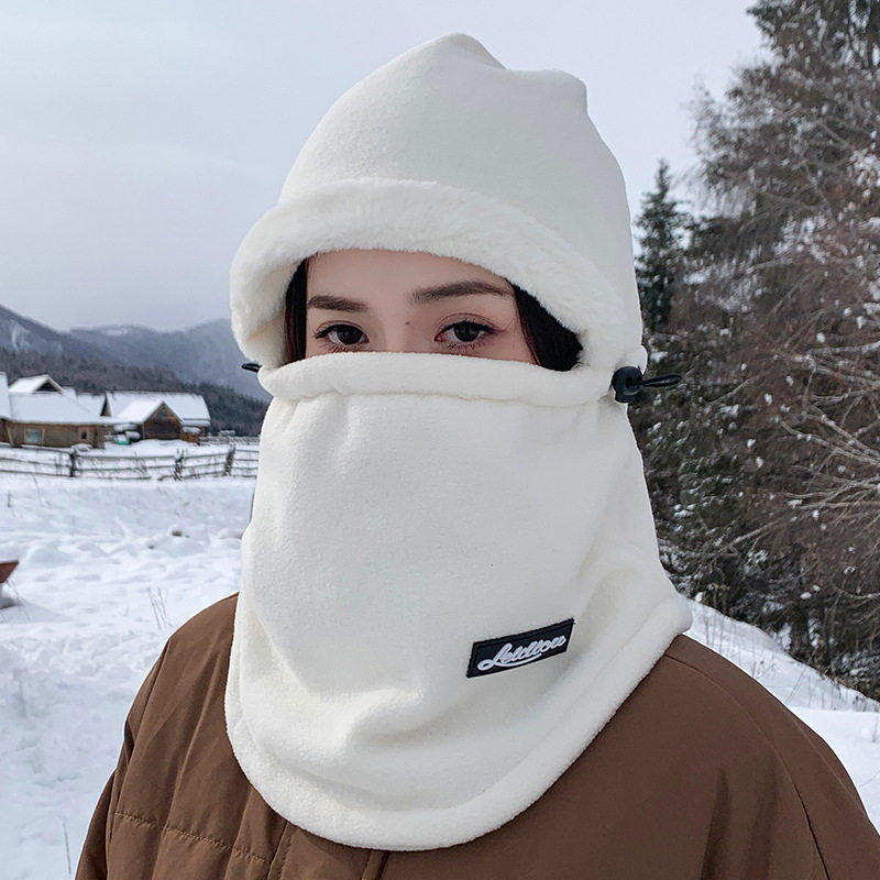 年新款帽子冬季围脖骑车保暖防寒
