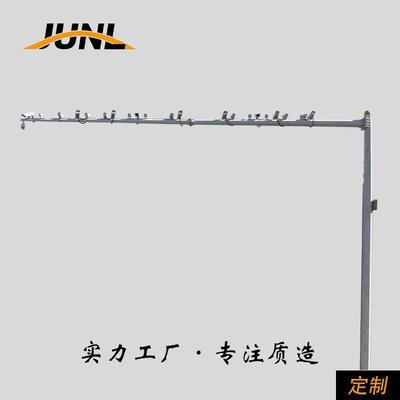 厂家定制道路监控杆L型八角杆室外监控杆交通监控杆件悬臂监控杆