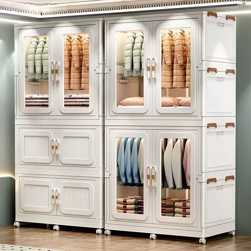 【90-110面宽大衣柜】超大号成人衣柜折叠箱儿童衣服收纳柜大容量
