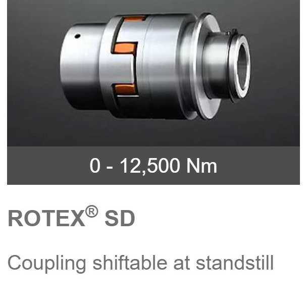 德国KTR-ROTEX-SD型离合器梅花联轴器Coupling shiftable at stan