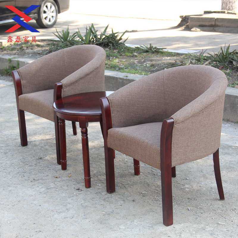 时尚圈椅三件套现代 实木软包椅 宾馆套房酒店休闲围椅罗圈椅