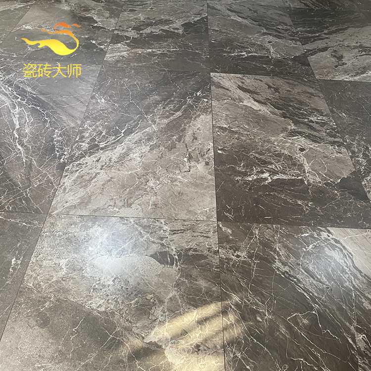 佛山瓷砖通体大理石柔光咖啡色客厅防滑地砖750x1500棕色轻奢