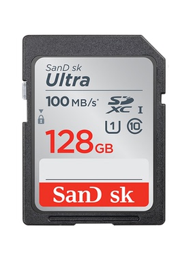 适用sd卡高速128g内存卡 class10 SDXC大卡 佳能尼康索尼松下单反相机存储卡 摄像机数码相机储存卡 100MB/s