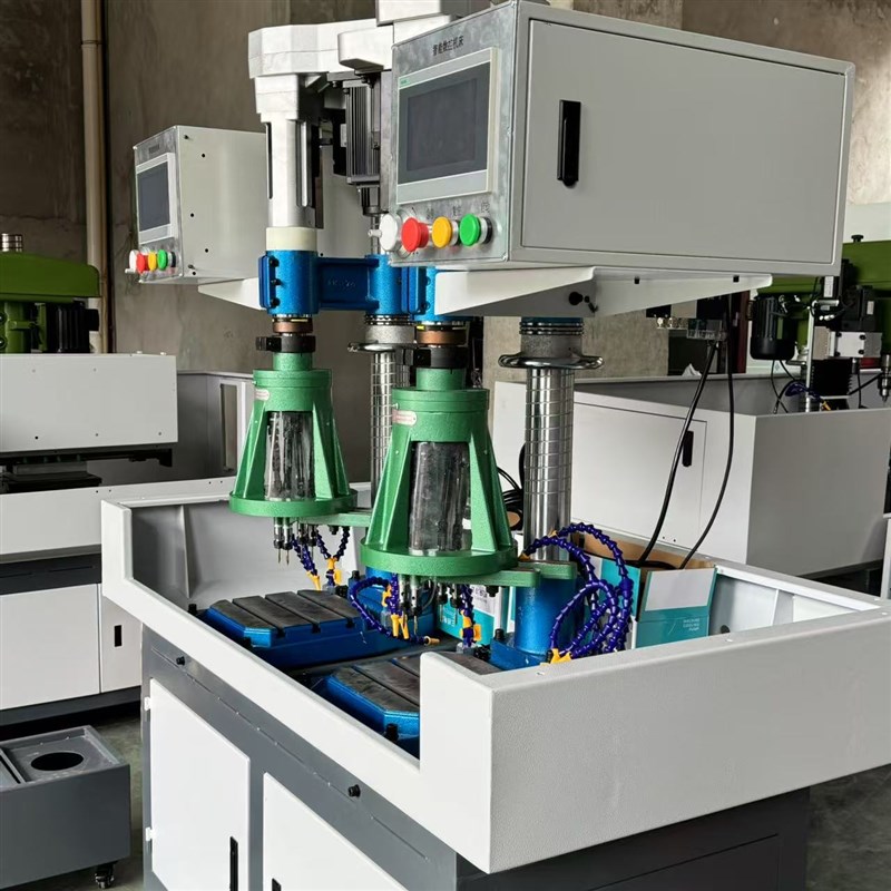 全自动数控钻孔攻丝一体机多孔钻双伺I服动力头五金加工打孔攻牙