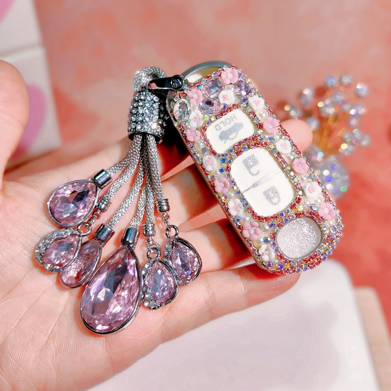 适用马自达3昂克赛拉汽车钥匙套阿特兹cx5扣cx8壳cSx4包21款水钻