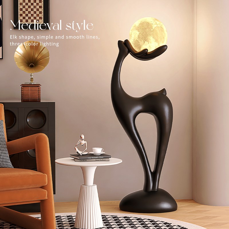 鹿创意客厅落地摆件艺p术装饰品电视柜沙发旁乔迁新居实用旺宅礼