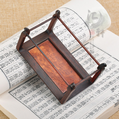 红木瘿木工艺品红酸枝摆件底座紫砂D茶壶底座微型盆景玉器文玩底