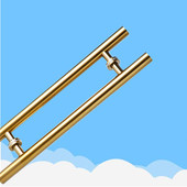 真空电镀不锈钢拉手方管大拉手玻璃门木门L扶手大拉手大门把手拉