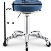 理发店大工凳美容院专用升降圆凳子发廊I旋转滑轮化妆美甲转椅吧