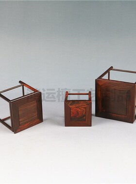 红木日式小c方台底座茶壶盆景花瓶古玩摆件架子实木底座工艺品