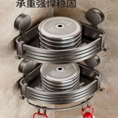 吸壁式 免打孔转角夹角拐角墙 三角置物架卫生p间三角篮浴室壁挂式