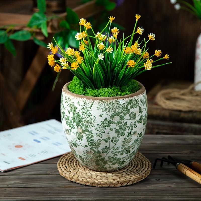 库存复古多肉花盆陶瓷家用u室内透气创意艺术田园风绿萝大小号客,鲜花速递/花卉仿真/绿植园艺,花盆,淘宝优惠券,粉丝福利购,淘宝优惠卷