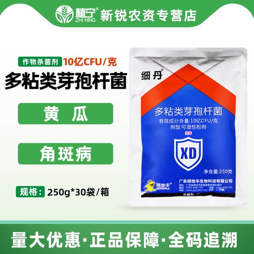 顾地丰细丹10亿CFU/克多粘类芽孢杆菌黄瓜角斑病可湿性粉剂杀菌剂