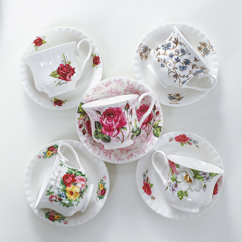 欧式杯碟咖啡具套装陶瓷咖啡杯英式下午红茶茶Q具杯子节日结婚回,餐饮具,咖啡杯,淘宝优惠券,粉丝福利购,淘宝优惠卷