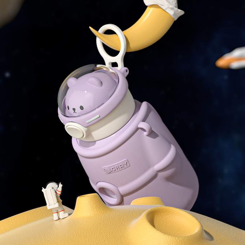 小杨哥推荐316儿童p保温杯太空小学生上学专用水杯子带吸管水壶瓶