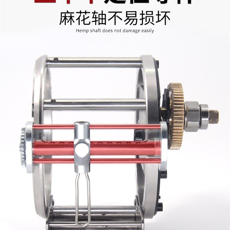 可视锚鱼轮子锚鱼专用l渔轮全金属锚鱼轮12000型15000大渔轮鼓轮