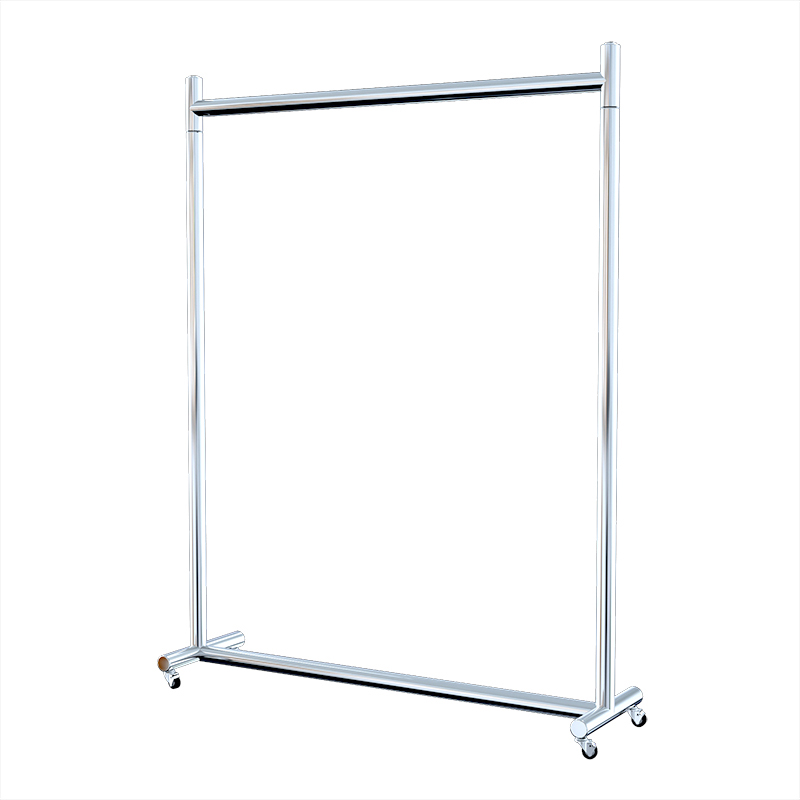 不锈钢阳台晾衣i架落地折叠室内挂衣架单杆式晾衣杆卧室晒衣架带