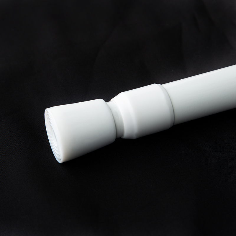 免打孔伸缩杆浴帘杆m窗帘罗马杆卧室阳台晾衣杆衣柜撑杆免安装黑