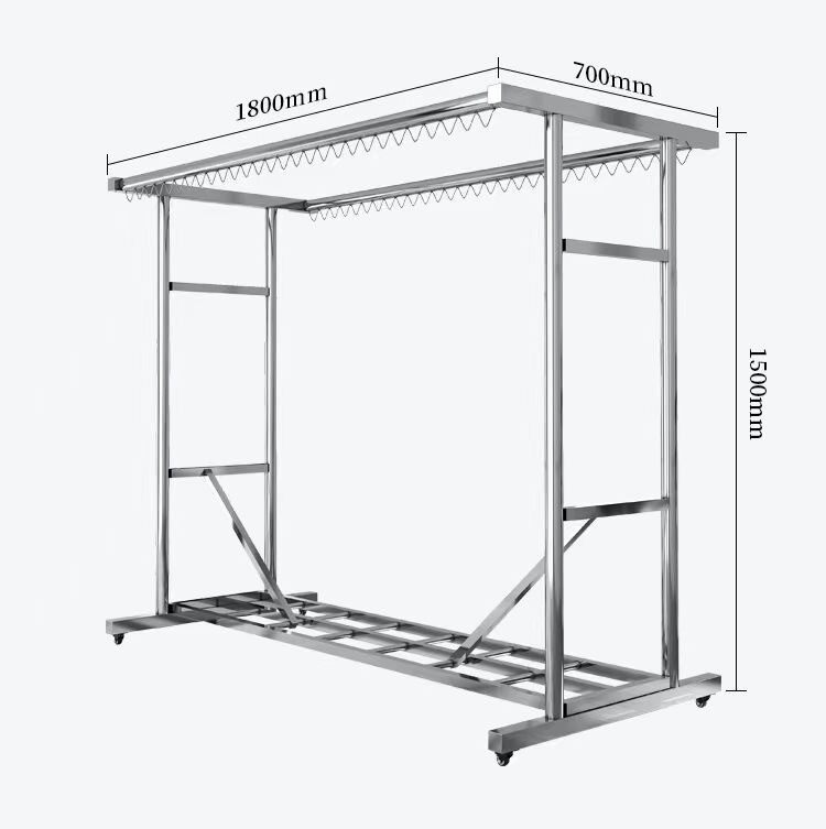 阳台晒衣架加厚钢管室外晾衣架家用挂衣架可移动凉衣架.户外晾衣