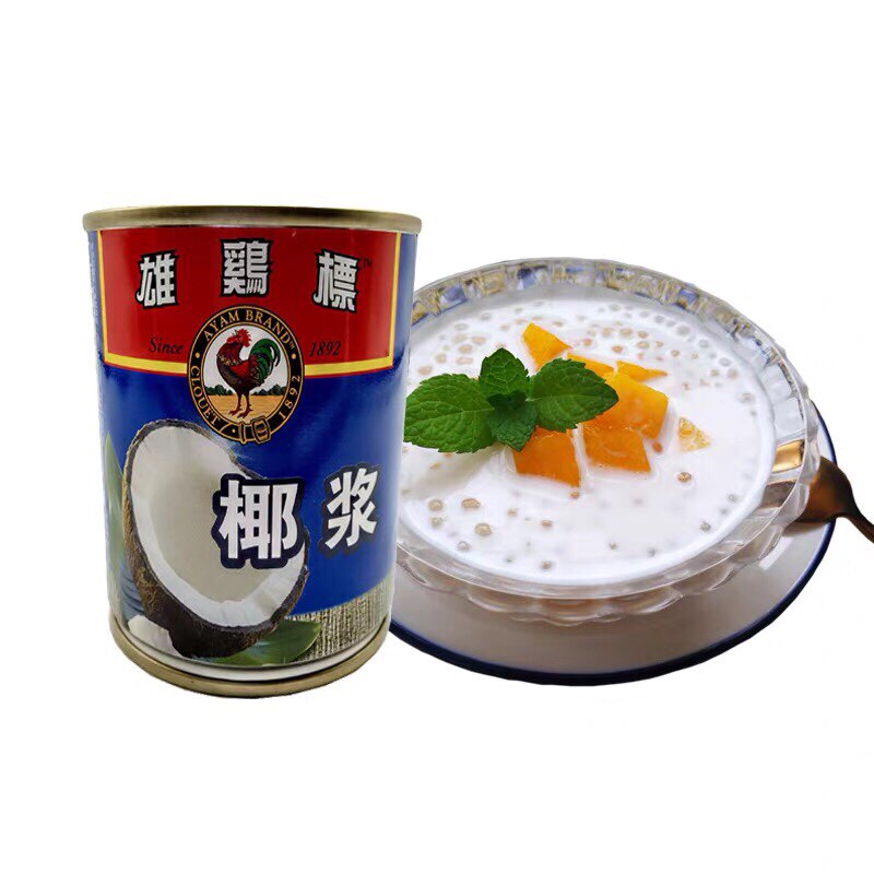 进口雄鸡标coconutmilk椰浆烘焙图片