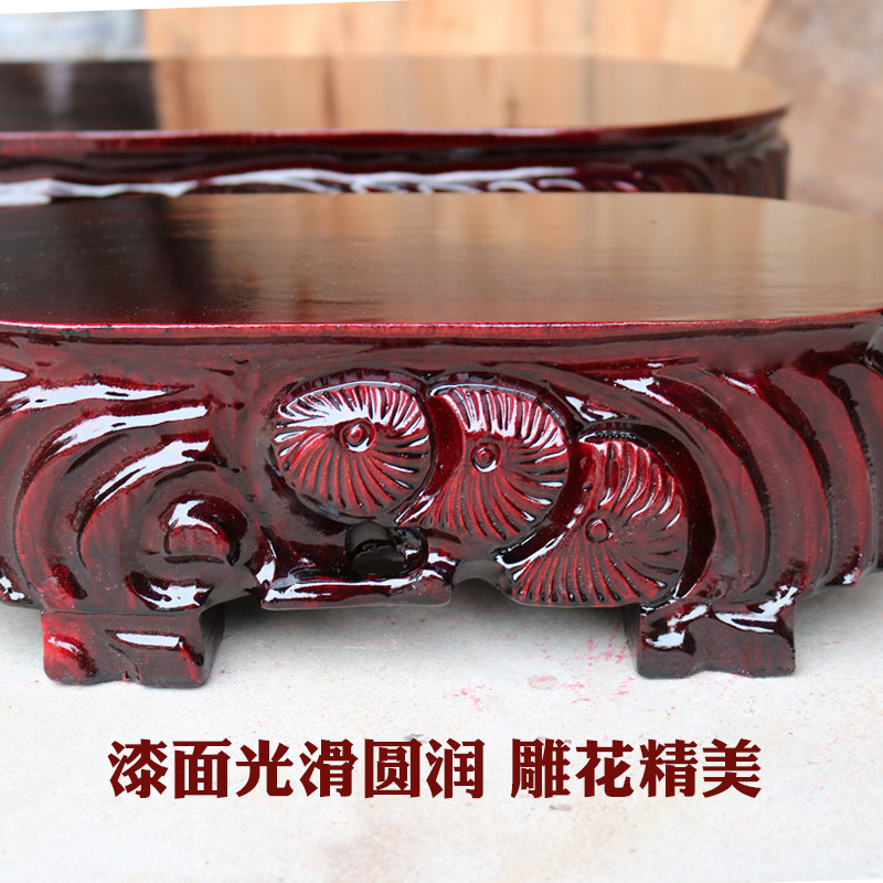 a708b实木石头木座奇石底座托架子工艺品摆件木雕等X座子实心可挖